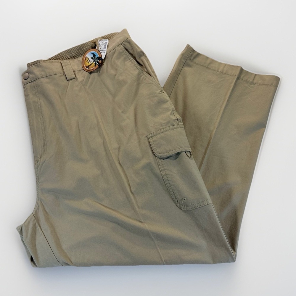 Jos A Bank Cargo Pants Adult 48x30 Vacation In Paradise Khaki Utility‎ NWT